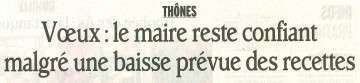 thones,ceremonie,voeux,dauphine librere,presse