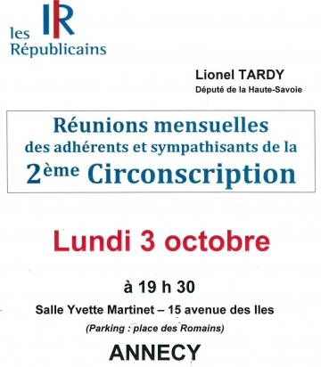 annecy,reunion mensuelle,lr,militants,haute-savoie,lionel tardy