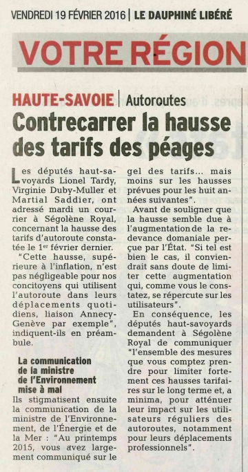 hausse,inflation,courrier,royal,ministre,saddier,duby-muller,tarif,autoroute,péage