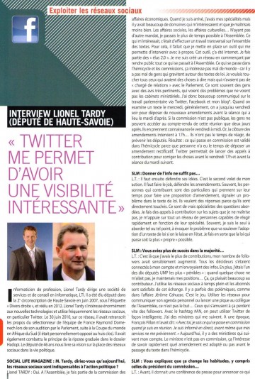 interview,twitter,facebook,lionel tardy,reseaux sociaux