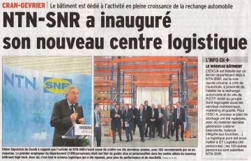 ntn,snr,inauguration,logistique,automobile,roulement