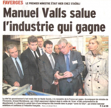 presse,dauphine,valls,montebourg,faverges,ministre,staubli,haute-savoie,marnaz,vougy,baud,decolletage,industrie