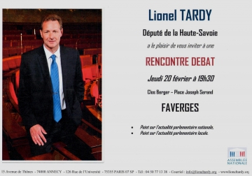 faverges,rencontre debat,lionel tardy,ump 74,militants,public,2ème circonscription