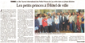 presse,dauphine,annecy,tennis,petits princes,lac,tournoi,international