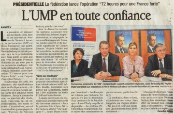 presse,dauphine,annecy,ump,tract,election presidentielle