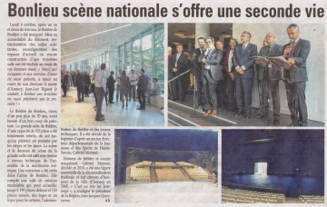 annecy,presse,dauphine,inauguration,bonlieu,scene nationale,theatre,rigaut,elus,parlementaires,conseil general