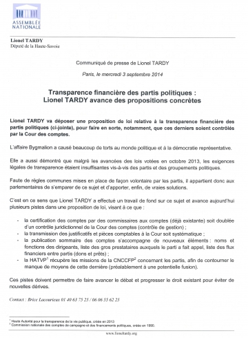 loi,parti,ump,finance,bygmalion,transparence