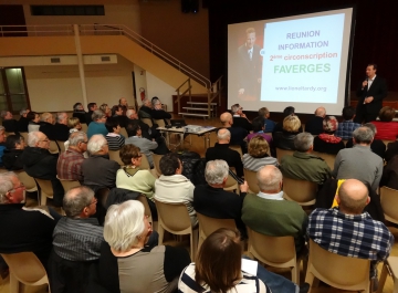 presse,dauphine,faverges,rencontre debat,lionel tardy,ump 74,militants,public,2ème circonscription