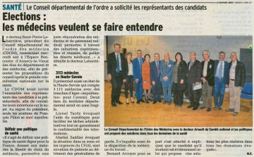 annecy-le-vieux,conseil departementale de haute-savoie,ordre des medecins,candidats,presidentielle,haute-savoie