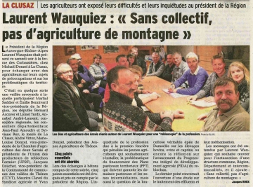 la clusaz,reunion,agriculteurs,laurent wauquiez