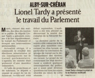 alby-sur-cheran,rencontre-debat,lionel tardy,actualite parlementaire