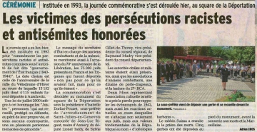 annecy,ceremonie,mémoire,victime,crime raciste,antisemites,hommage,justes,france,tardy,haute-savoie