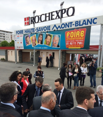 la roche-sur-foron,foire,inauguration,elus