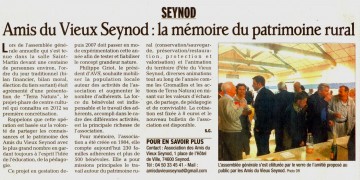 seynod,assemblee generale,vieux seynod,fete du vieux seynod