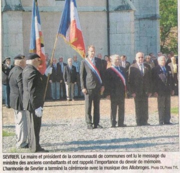 ceremonie,8 mai,dauphine,presse,annecy,faverges,sevrier