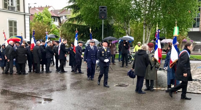 annecy,ceremonie,8 mai 1945,armistice,monument,27eme BCAguerre,resistant,tardy