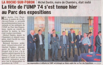 ump74,fete departementale,roche sur foron,dantin,accoyer,basso,rochexpo,haute-savoie