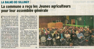 assemblee generale,jeunes agriculteurs,signature,charte,agriculture haut-savoyarde,haute-savoie,la balme de sillingy