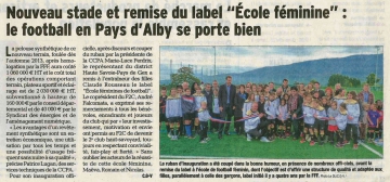 alby-sur-cheran,inauguration,terain synthetique,labellisation,fff