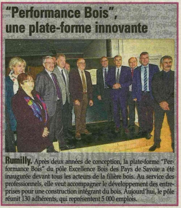 presse,dauphine,rumilly,inauguration,performance bois