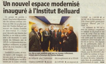 institut,guillaume belluard,handicap,cran-gevrier,presse,dauphine,inauguration