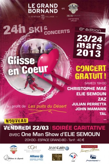 grand-bornand,glisse en coeur,concert,ski