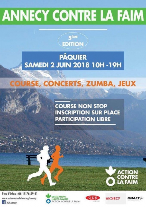 annecy,course,action contre la faim,paquier,association