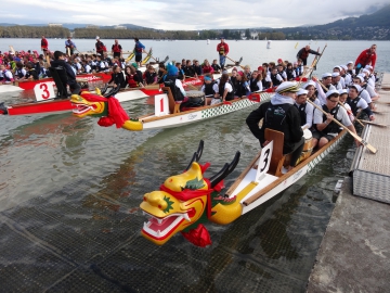 presse,essor,annecy,dragon boat,canoe,kayak,club,marquisats,open,association,entreprise,lac