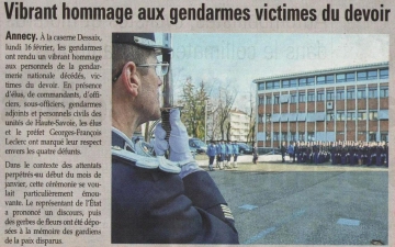 presse,dauphine,annecy,militaire,gendarme,ceremonie,hommage,tardy