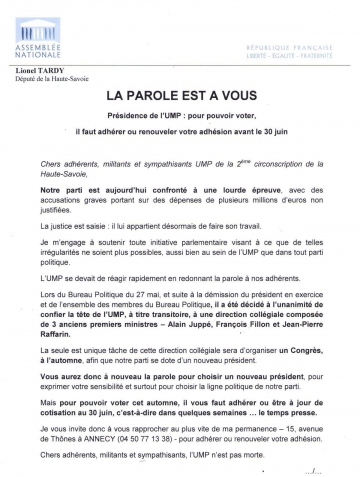 presse,dauphine,tardy,duby-muller,saddier,ump,parlement,adherant,haute-savoie,paris,bulletin d'adhésion ump,2014