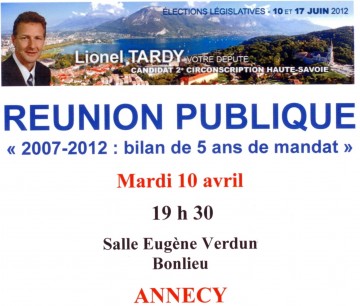 presse,dauphine,elections legislatives,lionel tardy,reunion publique