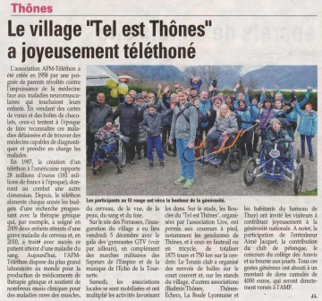 thones,telethon,boule lyonnaise,association