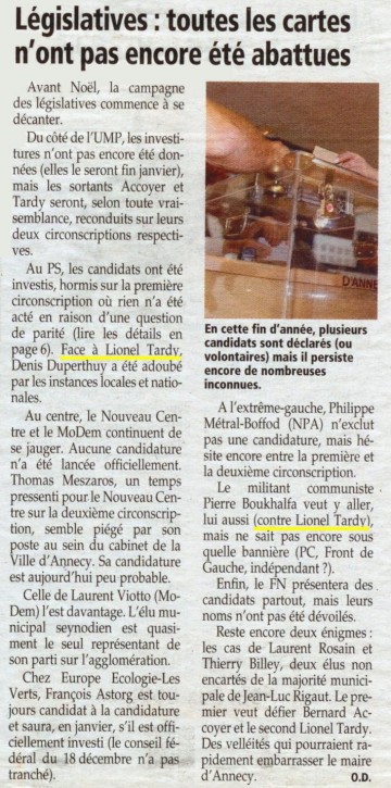 presse,essor,election legislative,annecy