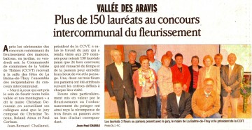 la balme-de-thuy,concours,palmares,fleurissement