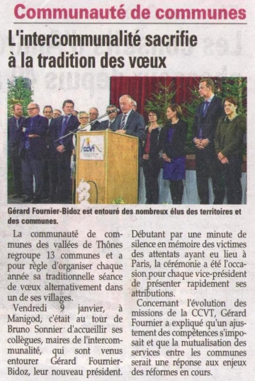 presse,dauphine,manigod,voeux,ceremonie,ccvt