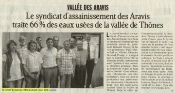 presse,dauphine,aravis,sada,assianissement,eaux usees,vallee de thones