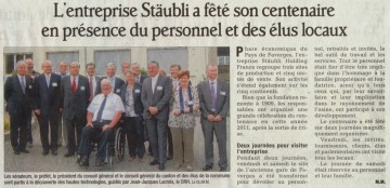 faverges,presse,dauphine,entreprise,anniversaire,visite,industrie,staubli