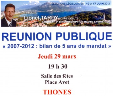 thones,reunion publique,legislatives 2012,bilan