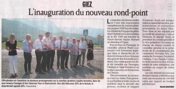 inauguration,carrefour,route,rd 1508,rond point,giratoire,conseil general