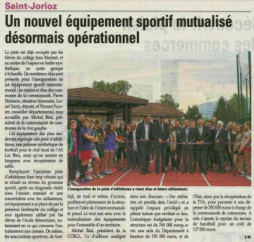 presse,dauphine,saint-jorioz,inauguration,terrain,football,synthetique