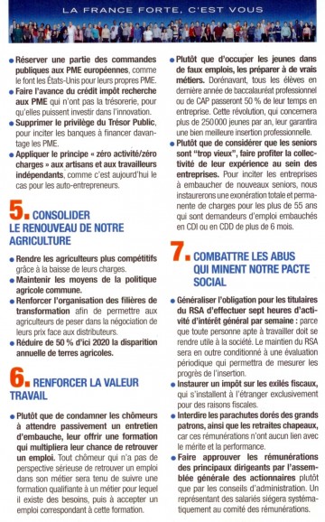 presidentielle 2012,sarkozy,france forte,propositions