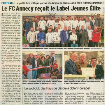 annecy,label jeunes fff,inauguration,club house,fc annecy