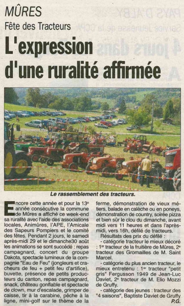 mures,fete des tracteurs,tardy,dubosson