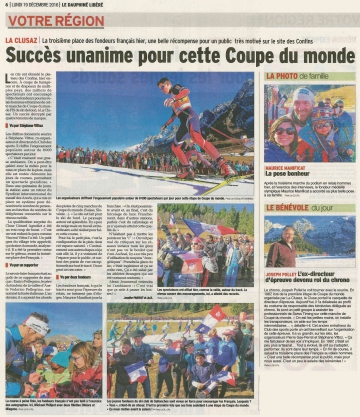 la clusaz,coupe du monde,ski de fond,loisirs,sport,presse,dauphine