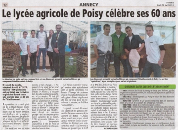 presse,dauphine,agriculture,iseta,60 ans,ceremonie,fete