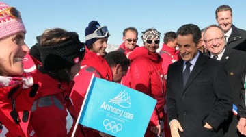 la clusaz,cio,jo2018,president de la republique,visite