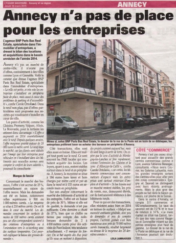 annecy-le-vieux,presse,essor,immobilier en entreprise