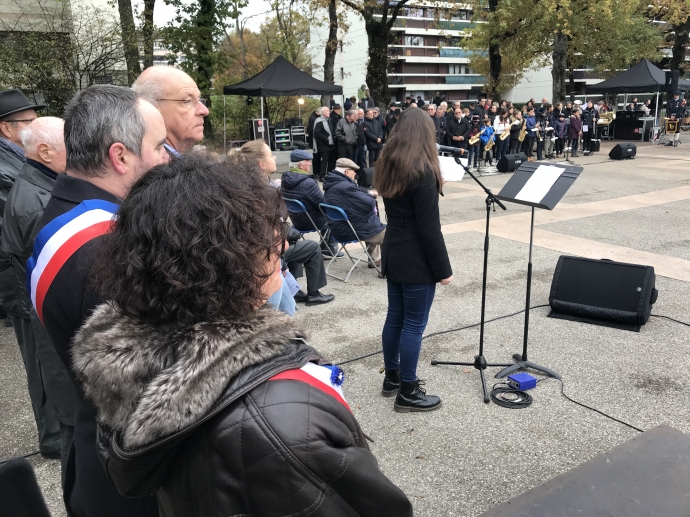 seynod,armee,soldat,ceremonie,11 novembre,armistice,27eme bca, chasseur alpin