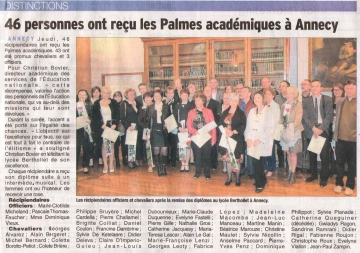 annecy,diplome,palmes académiques,education,enseignant