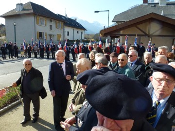 doussard,chasseur alpin,ceremonie,fourragere,monument